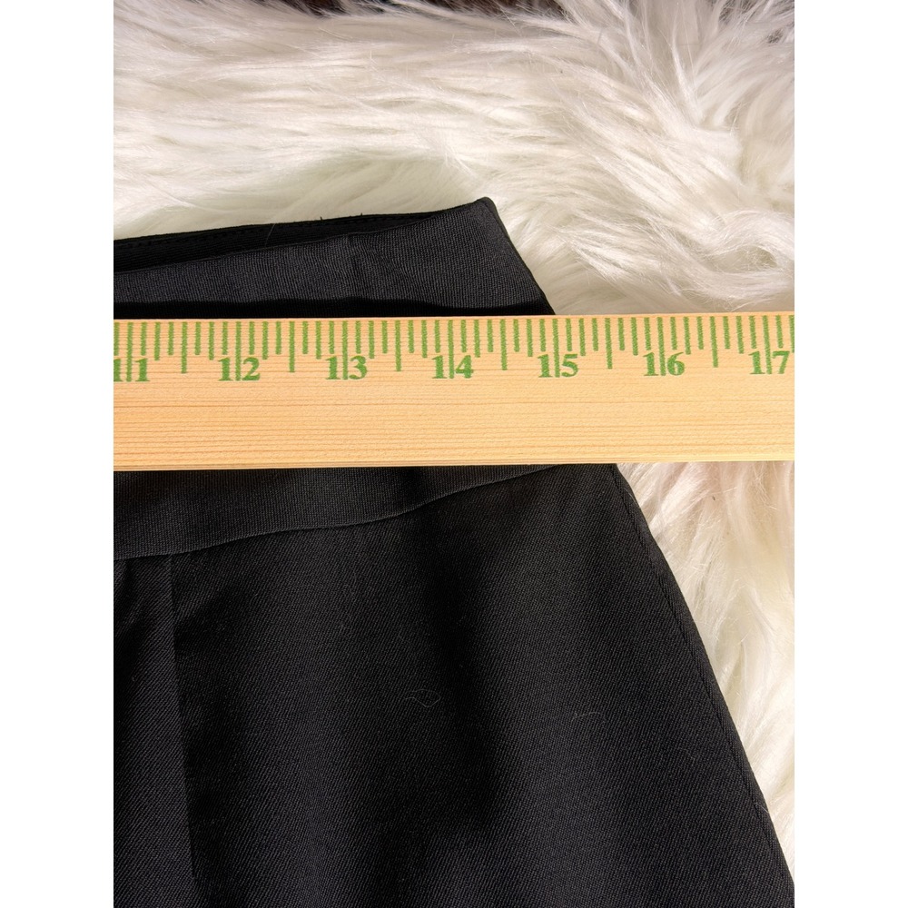 Banana Republic Petite Black Wool Blend Pencil Skirt Side Zip Stretch Size 6P - Picture 8 of 9